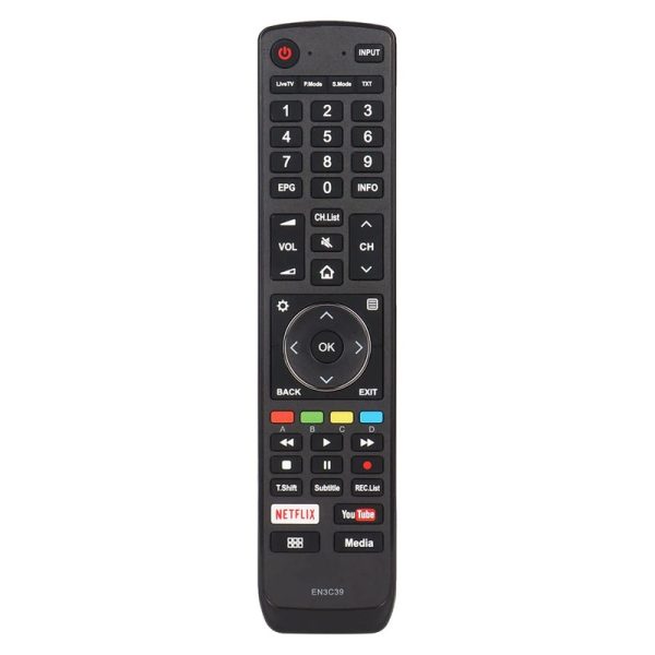 EN3C39 Remote Replacement for Hisense Smart TV 55N8700UW 65N8700UWG
