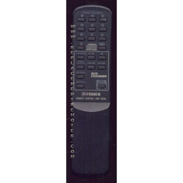 Fisher PHD650 Audio Remote Control