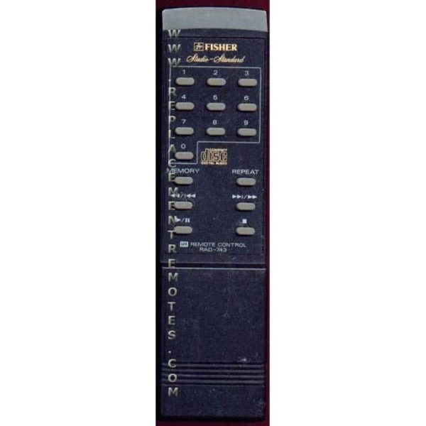Fisher RAD743 Audio Remote Control