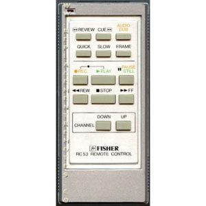 Fisher RC53 VCR Remote Control