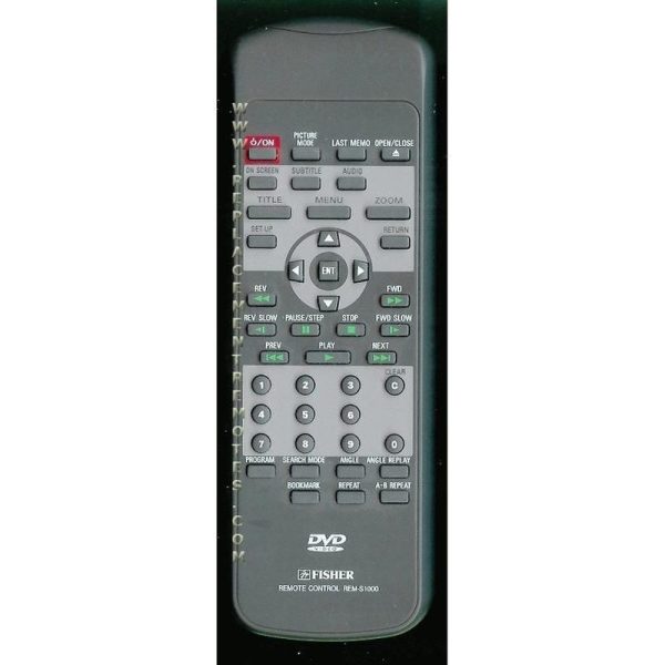 Fisher REMS1000 DVD Remote Control
