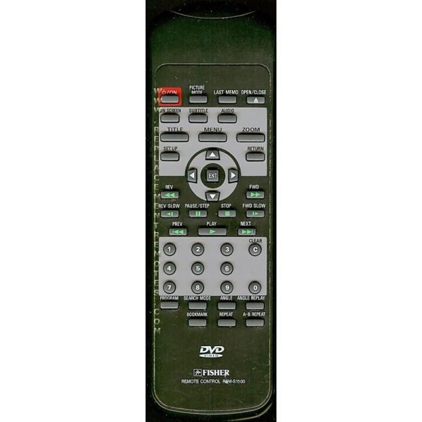 Fisher REMS1500 DVD Remote Control