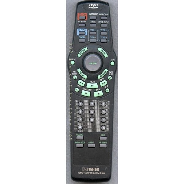 Fisher REMS2000 DVD Remote Control