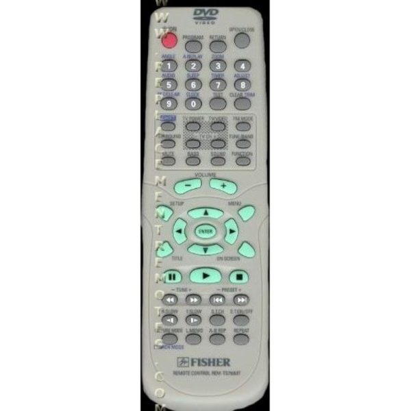 Fisher REMTS750MT DVD Remote Control