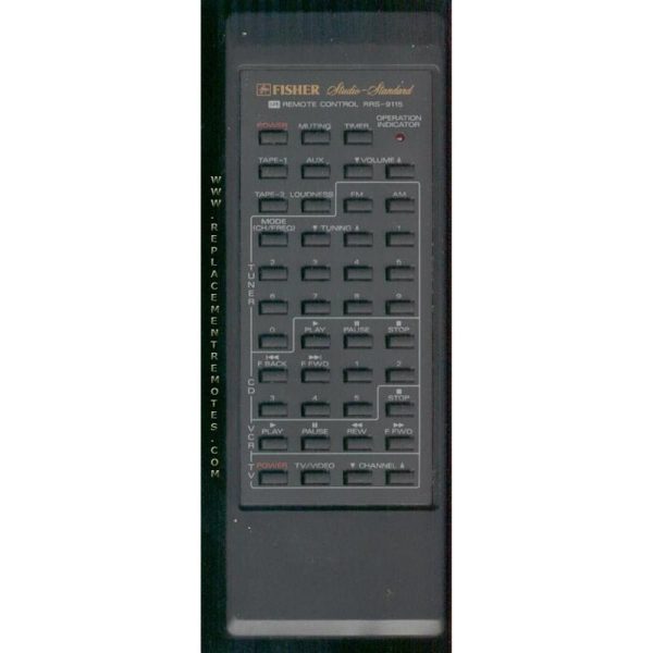 Fisher RRS9115 Audio Remote Control
