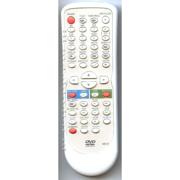 Funai / Emerson / Symphonic NB121 DVD Recorder / VCR Recorder Combo Remote Control – NB121UD