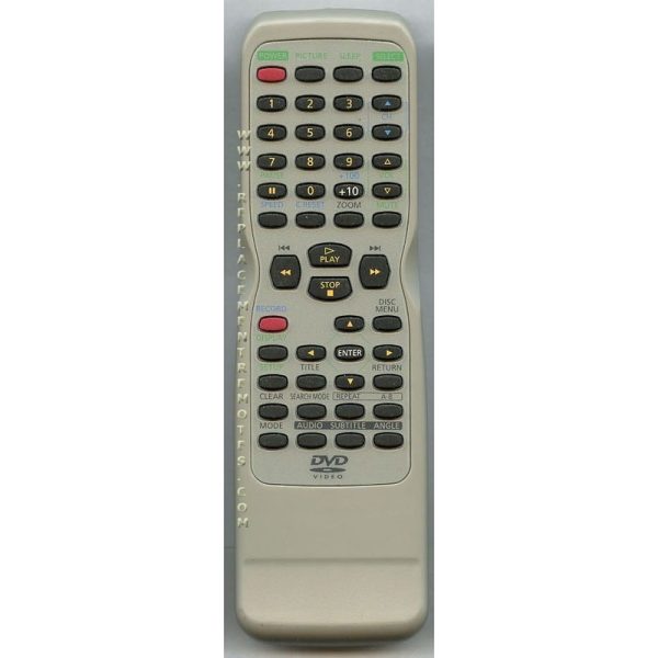 Funai NE209UD DVD Remote Control