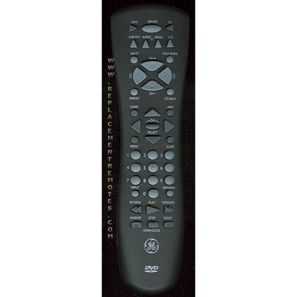 GE General Electric CRK76DC1 DVD Remote Control