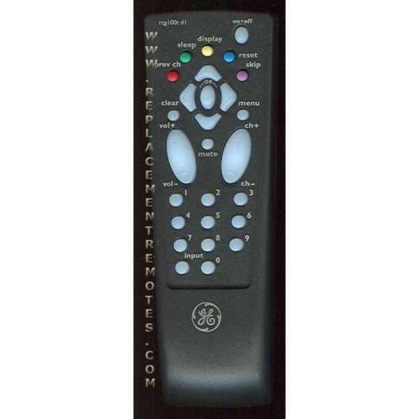 GE General Electric REG100TD1 TV Remote Control