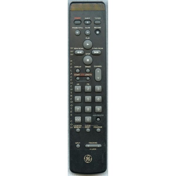 GE General Electric VSQS1176 VCR Remote Control