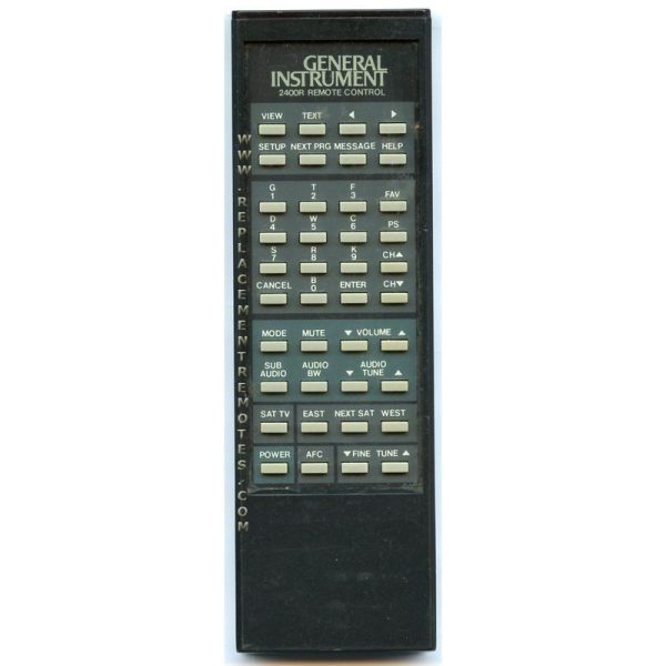 General Instrument RCU2400R Cable Remote Control