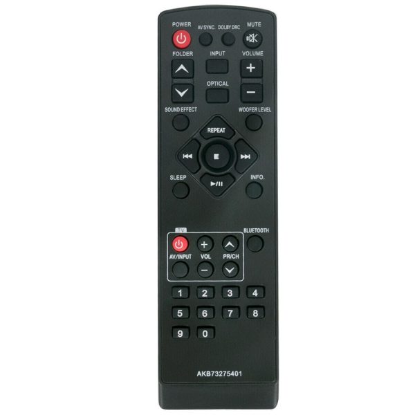 Generic AKB73275401 for LG Sound Bar Remote Control