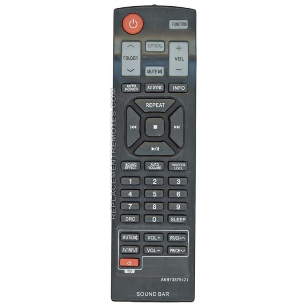 Generic AKB73575421 for LG Sound Bar Remote Control