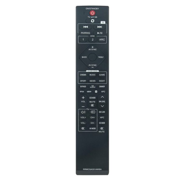 Generic RRMCGA331AWSA for Sharp Sound Bar Remote Control – RRGA331AWSA