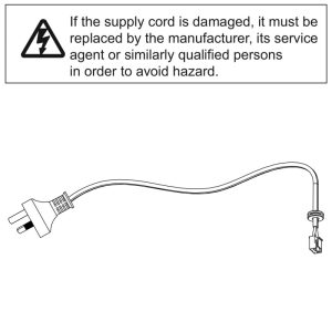 Genuine Merlin Power Cord Commander Elite (MS105MYQ)