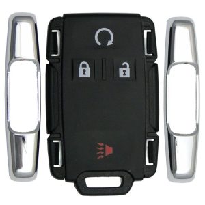 GM Chevrolet GMC 4 Button Remote Replacement Shell – Chrome Sides by Car & Truck Remotes