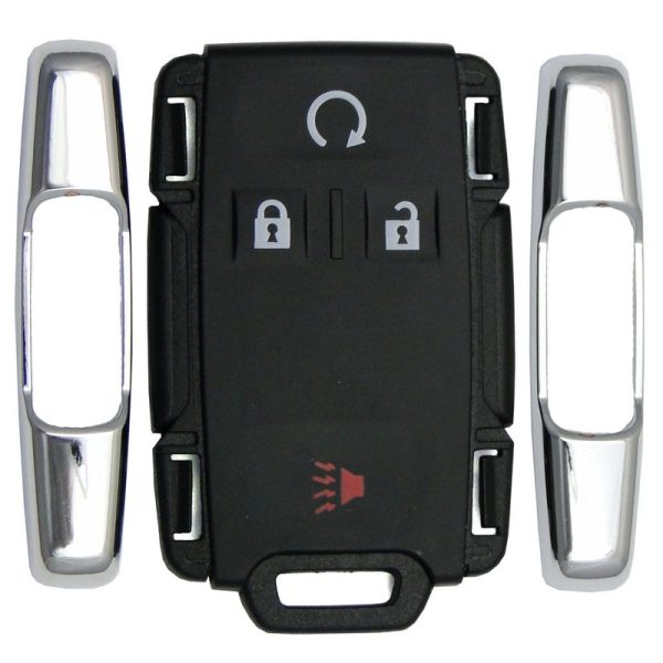GM Chevrolet GMC 4 Button Remote Replacement Shell – Chrome Sides by Car & Truck Remotes