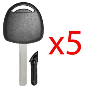 GM45 Transponder Key Shell Plug Style – 5 PACK Aftermarket