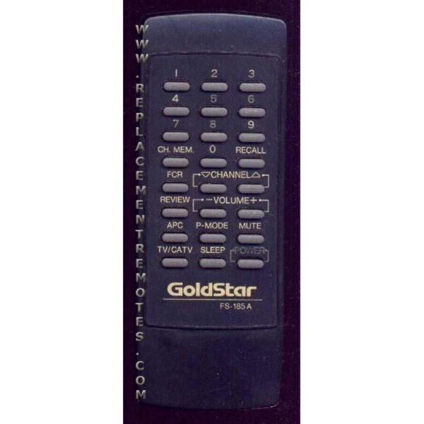 GoldStar FS185A TV Remote Control