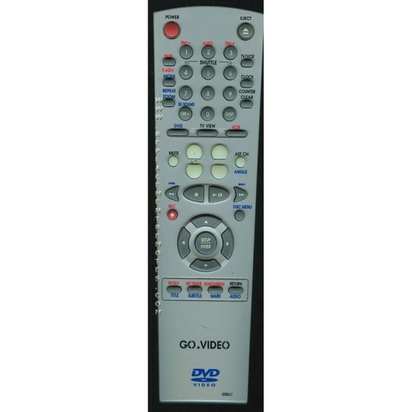 GoVideo 00002C DVD Remote Control