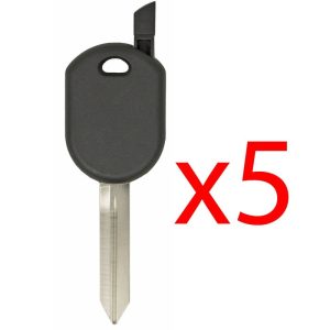 H84 H92 Transponder Key Shell for Ford – 5 PACK Aftermarket