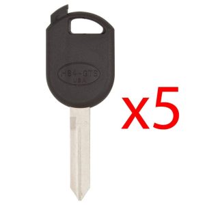 H84 H92 Transponder Key Shell for Ford – 5 PACK Ilco brand