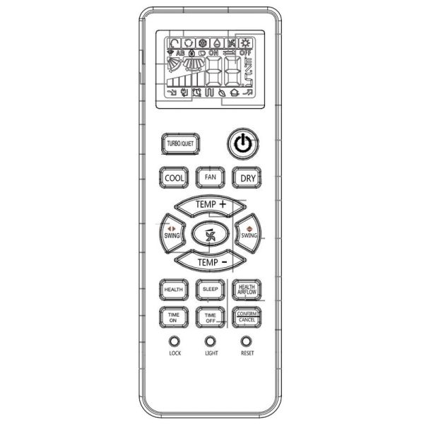 Haier A0010401715P Mini split Air Conditioner Remote Control