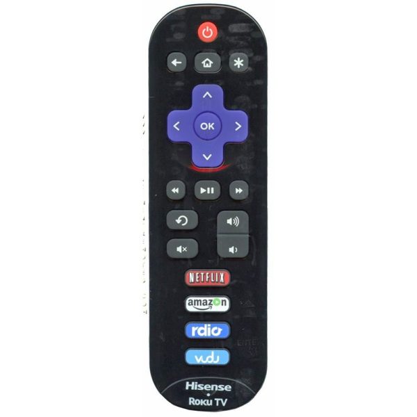 Hisense EN3A32 Roku TV Remote Control | IR | Netflix | Amazon | rdio | Vudu – 170875