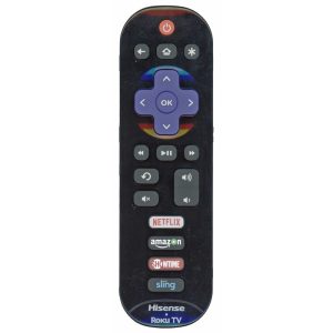 Hisense EN3B32HS Roku TV Remote Control | IR | Netflix | Amazon | Showtime | Sling – 194606