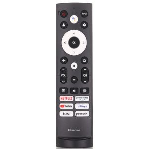 Hisense ERF3M90H / ERF3AF90H Voice TV Remote Control – Netflix, Prime Video, Youtube, Disney +, tubi, peacock – 299843
