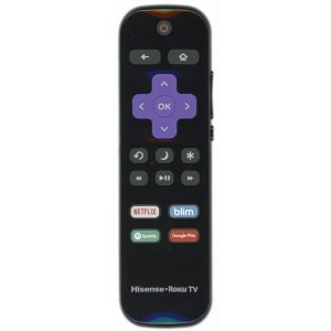Hisense HU-RCRMX-18 Roku TV Remote Control | IR | Netflix | blim | Spotify | Google Play – HURCRMX18