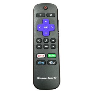 Hisense HU-RCRUS-20 2019 Roku TV Remote Control | IR | Netflix | Hulu | Sling | AT&T Now – HURCRUS20 – 228530