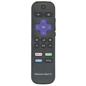 Hisense HU-RCRUS-20G Roku TV Remote Control | IR | Netflix | Hulu | Vudu | Sling – HURCRUS20G – 243959