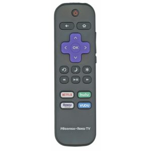 Hisense HURCRUS21G 2021 ROKU TV Remote Control |IR | Netflix | Hulu | Roku Channel | Vudu | HU-RCRUS-21G – 249979