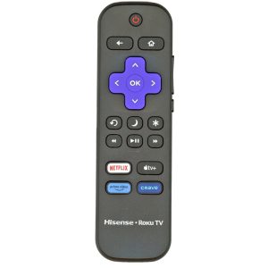HISENSE RC-ALIR / 3026000057 – 2024 ROKU TV REMOTE CONTROL | IR | Netflix | Apple TV | Prime Video | Crave – 345726