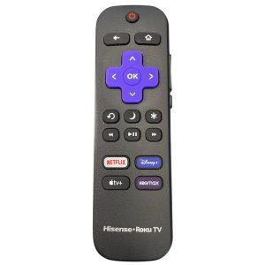 Hisense RC-ALIR / 3226001217 – 2022/2023 ROKU TV Remote Control | IR | Netflix | Disney + | Apple TV + | HBO Max – 313809