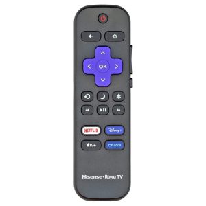 Hisense RC-ALIR CANADA ROKU TV Remote Control | IR | Netflix | Disney + | Apple TV + | Crave – 3226001265