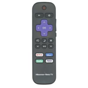 Hisense RC-ALIR / HU-RCRUS-21A – 2020 Roku TV Remote Control | IR | Netflix | Disney + | Hulu | Roku Channel – HURCRUS21A