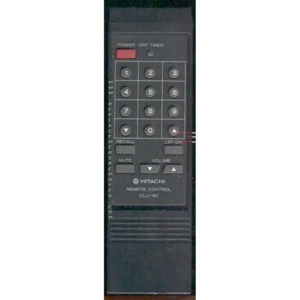 Hitachi CLU190 TV Remote Control