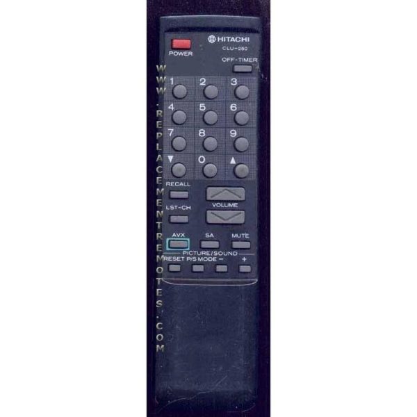 Hitachi CLU250 TV Remote Control
