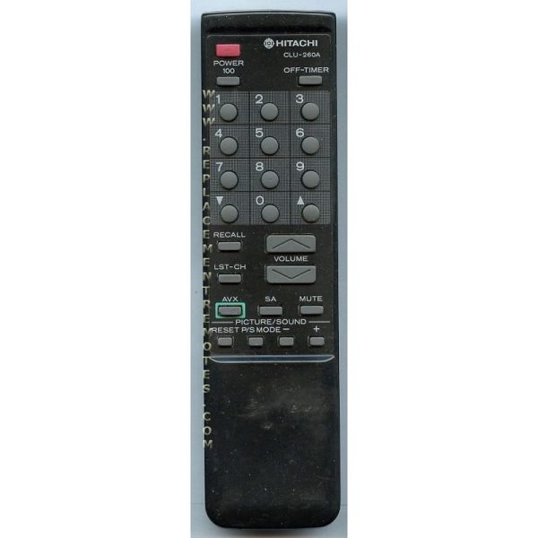 Hitachi CLU260 TV Remote Control