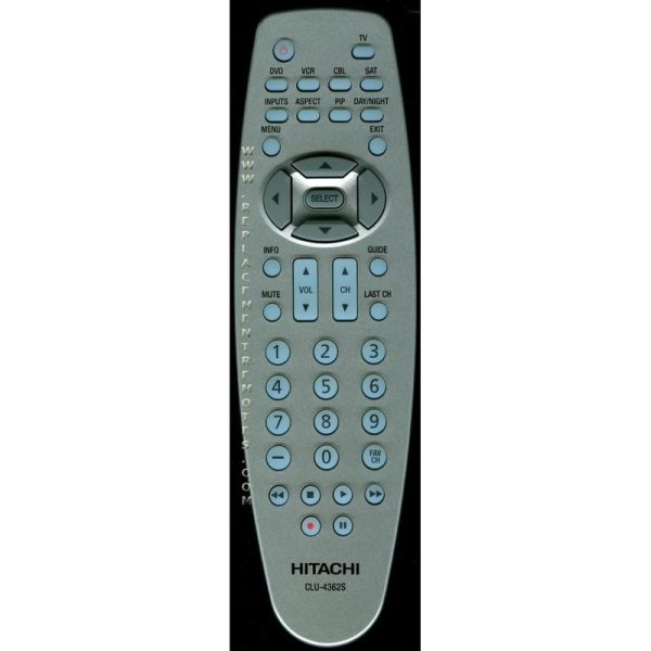Hitachi CLU4362S TV Remote Control