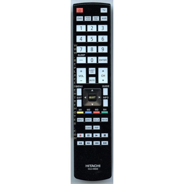 Hitachi CLU4983S TV Remote Control