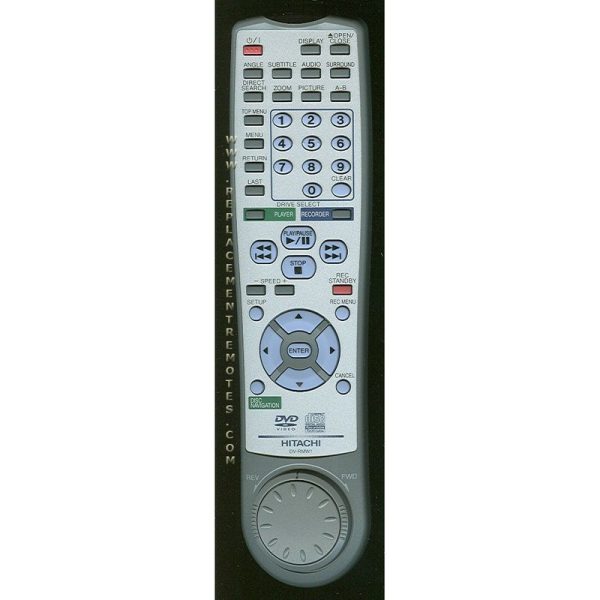 Hitachi DVRMW1 DVD Remote Control