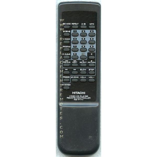 Hitachi RBP77V Audio Remote Control