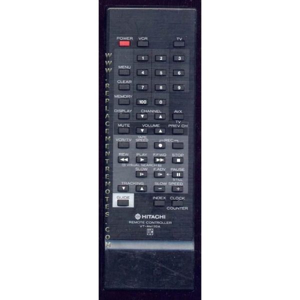 Hitachi VTRM132A VCR Remote Control