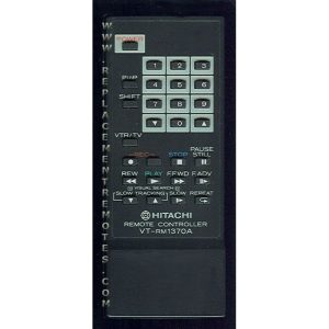Hitachi VTRM1370A VCR Remote Control