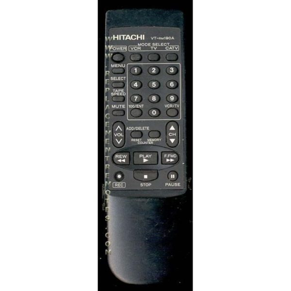 Hitachi VTRM190A VCR Remote Control
