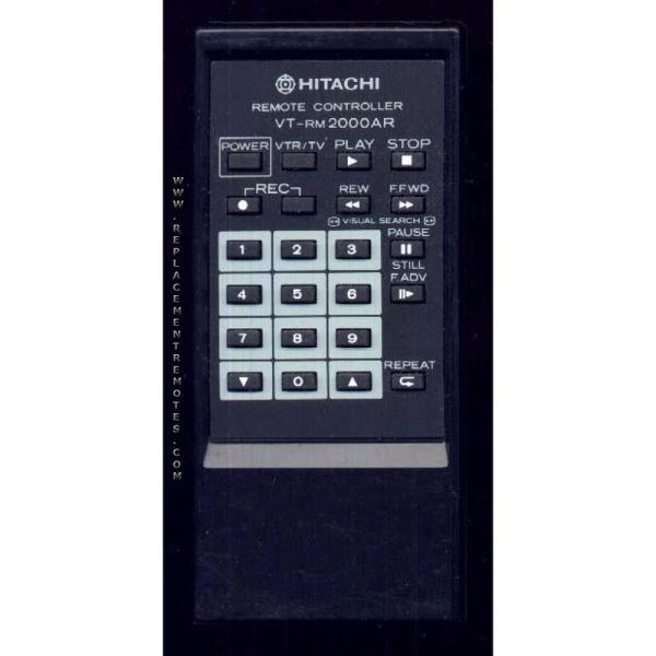 Hitachi VTRM2000AR VCR Remote Control
