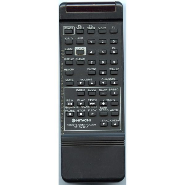 Hitachi VTRM231A VCR Remote Control